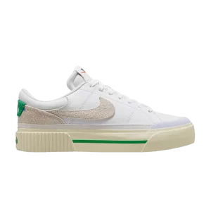 Nike Wmns Court Legacy Lift 'White Stadium Green' Blanc/Lait de Coco/Vert Stade/Blanc Sommet FJ5483 100