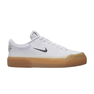 Nike Wmns Court Legacy Lift 'White Vintage Green Gum' Baskets Blanc/Bubble Gum Jaune/Voile/Vintage Vert FV5526 100