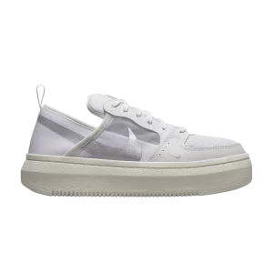 Nike Wmns Court Vision Alta 'White Metallic Silver' Baskets Blanc/Argent Métallique/Voile CW6536 102