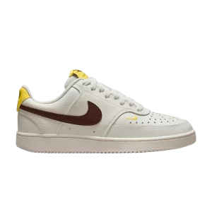 Nike Wmns Court Vision Low 'Sail Oxen Brown' Voile/Oxen Marron/Tur jaune CD5434 117
