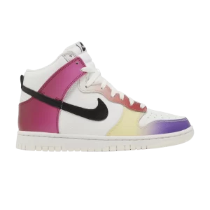 Nike Wmns Dunk High 'Multi-Color Gradient' Blanc Sommet/Rouge Équipe/Rouge/Noir FD0802 100