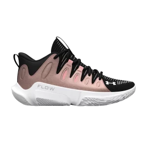 Under Armour Wmns Flow Breakthru 4 'Black Metallic Rose Gold' Baskets Noir/Or rose métallisé/Blanc 3026641 003