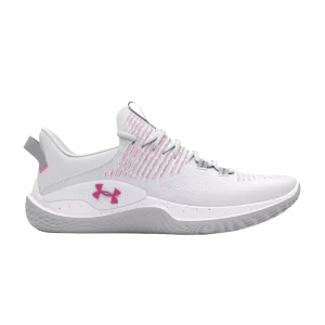 Under Armour Wmns Flow Dynamic IntelliKnit 'White Astro Pink' Baskets Blanc/Halo Gris/Astro Rose 3027176 102