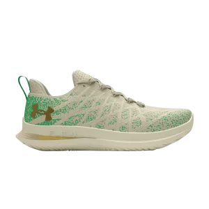 Under Armour Wmns Flow Velociti 3 'Etched In Stone' Baskets Dune Ivoire/Court Vert/Or Métallique 3027335 100