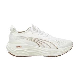Baskets Puma Wmns ForeverRun Nitro Knit 'Warm White Teak 'Blanc chaud/Teak 379140 08