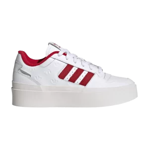 adidas Wmns Forum Bonega 'Allover Debossed Trefoils - Blanc Écarlate 'Blanc Nuage/Better Scarlet/Crystal Blanc IG9678
