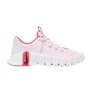 Nike Wmns Free Metcon 5 Premium 'Pink Foam Adobe' Mousse rose/Adobe/Teinte platine/Rouge équipe foncé DV3950 603