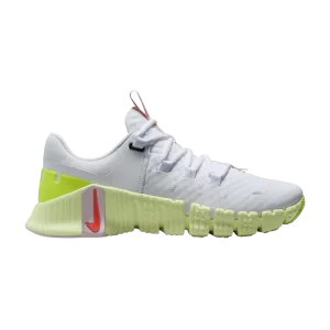 Nike Wmns Free Metcon 5 'White Barely Volt' Blanc/Barely Volt/Rose Mousse/Bright Crimson DV3950 104