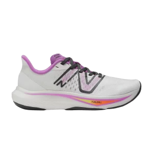 Baskets New Balance Wmns FuelCell Rebel v3 Wide 'White Cosmic Rose' Blanc/Space Rose/Blacktop WFCXCW3 D