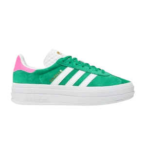 adidas Wmns Gazelle Bold 'Green Lucid Pink' Baskets Vert/Blanc Nuage/Rose Lucid IG3136