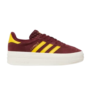 adidas Wmns Gazelle Bold 'Shadow Red Gold' Baskets Rouge Shadow/Bold Gold/Blanc Core IF5195