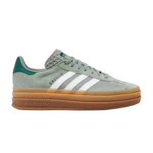 adidas Wmns Gazelle Bold 'Silver Green Gum' Baskets Argent Vert/Blanc Nuage/Vert Collegiate ID6998
