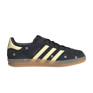adidas Wmns Gazelle Indoor 'Black Floral Broderie' Baskets Noir/Presque Jaune/Argent Dawn IF4490