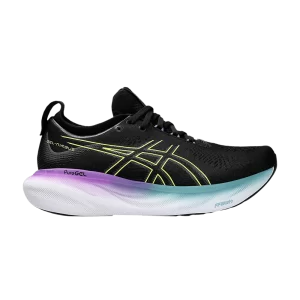 ASICS Wmns Gel Nimbus 25 'Black Glow Yellow' Noir/Jaune Lumineux 1012B356 004