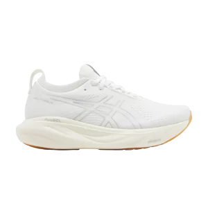 ASICS Femme Gel Nimbus 25 'White Gum' Blanc/Blanc 1012B356 102