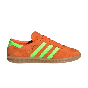 adidas Wmns Hamburg 'Orange Solar Green Gum' Baskets Orange/Vert ensoleillé/Bubblegum IH5460