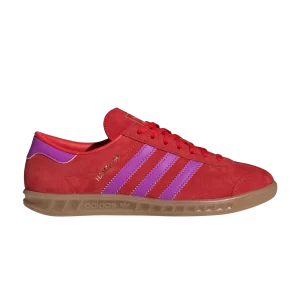 adidas Wmns Hamburg 'Red Purple Burst Gum' Baskets Rouge/Violet Burst/Bubblegum IH5461