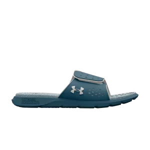 Under Armour Wmns Ignite Pro Graphic Footbed Slide 'Static Blue' Bleu statique/Gris Brouillard 3026029 400