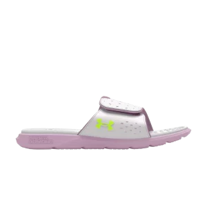 Under Armour Wmns Ignite Pro Slide 'Distant Grey Purple Ace' Gris lointain/Ace Violet/Jaune haute défense 3026027 102
