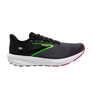 Brooks Wmns Launch 10 'Black Green' Baskets Noir/Perle Noircie/Vert 120398 1B 074