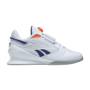 Reebok Wmns Legacy Lifter 3 'White Bold Purple' Baskets Chaussures Blanc/Bold Violet/Smash Orange 100062710