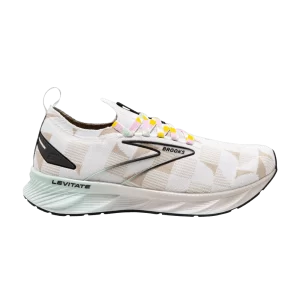 Baskets Brooks Wmns Levitate StealthFit 6 'Checkered – White Silver Lining 'Blanc/Silver Lining/Vert 120385 1B 141