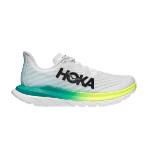 HOKA Wmns Mach 5 'White Blue Glass' Baskets Blanc/Verre bleu 1127894 WBGL