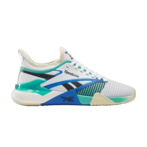 Reebok Wmns Nano Court 'White Unleashed Green' Baskets Chaussures Blanc/Blanc Patiné/Vert Untied 100204811
