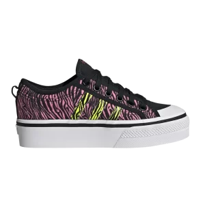 adidas Wmns Nizza Platform 'Bliss Pink Zebra' Baskets Noir/Jaune ensoleillé/Rose Bliss IE9626