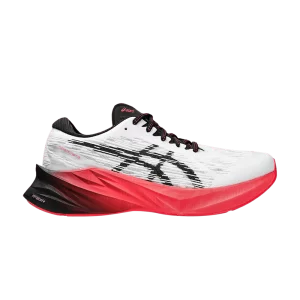 ASICS Wmns Novablast 3 Blanc Noir Rouge Électrique Blanc/Noir 1012B288 104
