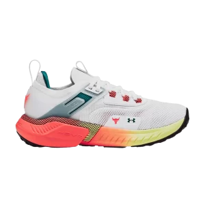 Under Armour Wmns Project Rock 5 'White After Burn' Baskets Blanc/Côtier jusqu'à 3025436 102