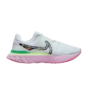 Nike Wmns React Infinity Run Flyknit 3 'Confetti' Blanc/Hot Punch/Rose Mousse/Cobalt Bliss FD0877 100