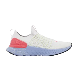 Nike Wmns React Phantom Run Flyknit 2 'Confetti' Teinte Platine/À peine un Volt/Cobalt Bliss/Hot Toddy FD0879 001
