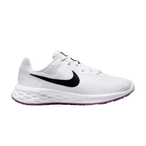 Nike Wmns Revolution 6 Wide 'White Vivid Purple' Blanc/Gris brillant/Violet brillant/Noir DC9001 106
