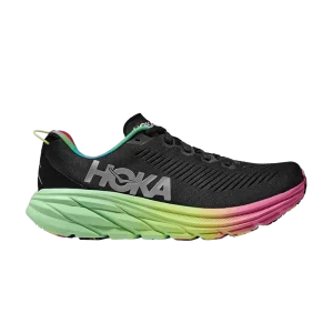 HOKA Wmns Rincon 3 'Black Rainbow' Baskets Noir/Argent 1119396 BKSV
