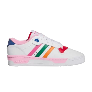 adidas Wmns Rivalry Low 'White Multi-Color' Baskets Blanc Nuage/Violet Pulse/Meilleur Écarlate ID9762