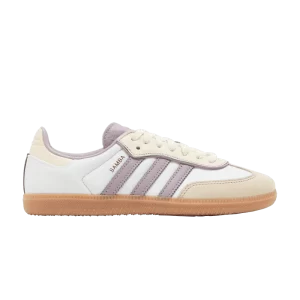 adidas Wmns Samba OG 'Cream White Preloved Fig 'Sneakers Blanc crème/Riz préféré/Or métallique IE1417