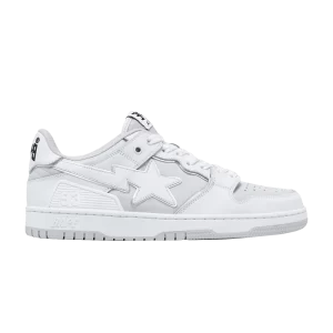 Baskets BAPE Wmns Sk8 Sta #3 L 'White Silver 'Blanc 1J30291025 WHT