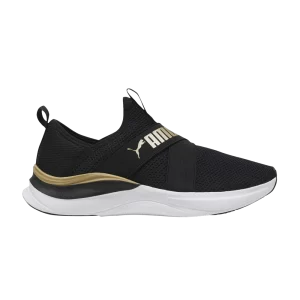 Baskets Puma Wmns Softride Harmony Slip-On 'Black Gold 'Noir/Blanc 379606 01