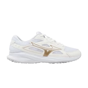 Mizuno Wmns Spark 9 'White Gold' Baskets Blanc/Or K1GA240422