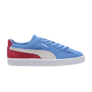 Puma Wmns Suede Classic 21 'NYC' Baskets Bleu Ciel/Blanc/Club Rouge 387304 02