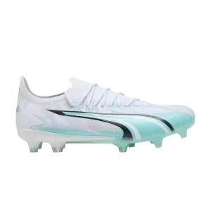 Puma Wmns Ultra Ultimate FG AG 'Rush Pack' Baskets Blanc/Aqua Électrique/Noir 107959 01