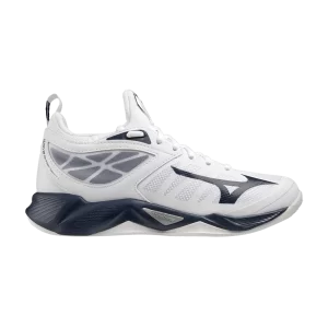 Mizuno Wmns Wave Dimension 'White Navy' Baskets Blanc/Marine 430314 0051