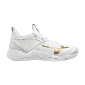 Mizuno Wmns Wave Momentum 2 'White Gold' Baskets Blanc/Or 430294 0074