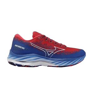 Mizuno Wmns Wave Rider 27 'USA 'Baskets doux-amer/Blanc J1GD235224