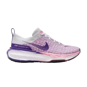 Nike Wmns ZoomX Invincible Run Flyknit 3 'Coral Chalk' Blanc/Court Violet/Coral Chalk/Argent Métallique/Noir/Rose Glow FQ8766 100