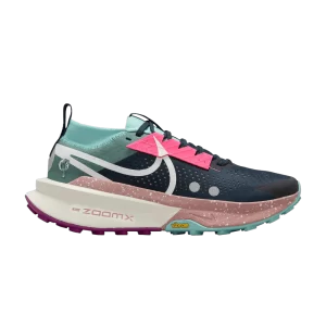 Nike Wmns ZoomX Zegama 2 'Armory Navy Green Frost' Weapon Fleet/Vert Frost/Bright Raisin/Voile FD5191 400