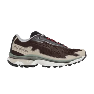 Baskets Salomon Wood Wood x XT-Slate Advanced 'Black Coffee' Café noir/Vélo rouge/Silence L47256300