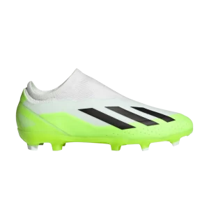 adidas X Crazyfast.3 Laceless FG J 'Crazyrush Pack' Nuage Blanc/Couleur Noir/Citron Radiant ID9357