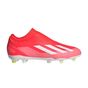 adidas X Crazyfast League Laceless FG J 'Energy Citrus Pack' Rouge ensoleillé/Nuage blanc/Jaune ensoleillé équipe IF0688
